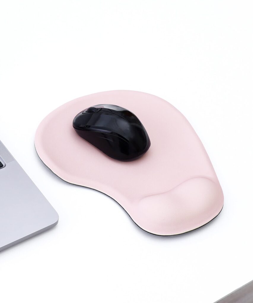 【HOME OFFICE】クッション付きマウスパッド（ピンク）商品画像