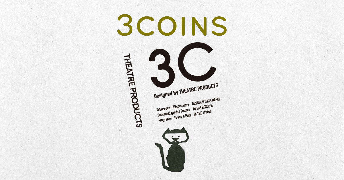 3COINS（スリーコインズ）シアタープロダクツ デザイン「3C」アイキャッチ画像