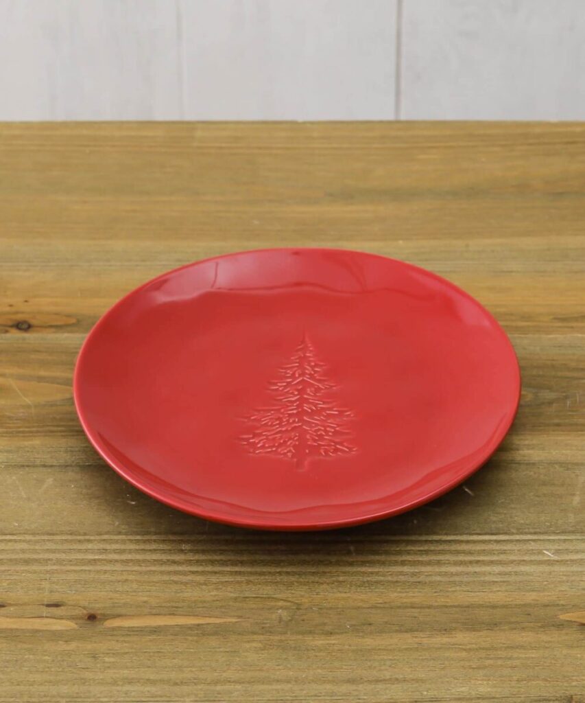 【RED CHRISTMAS TABLE】treeプレート16cm（レッド）商品画像