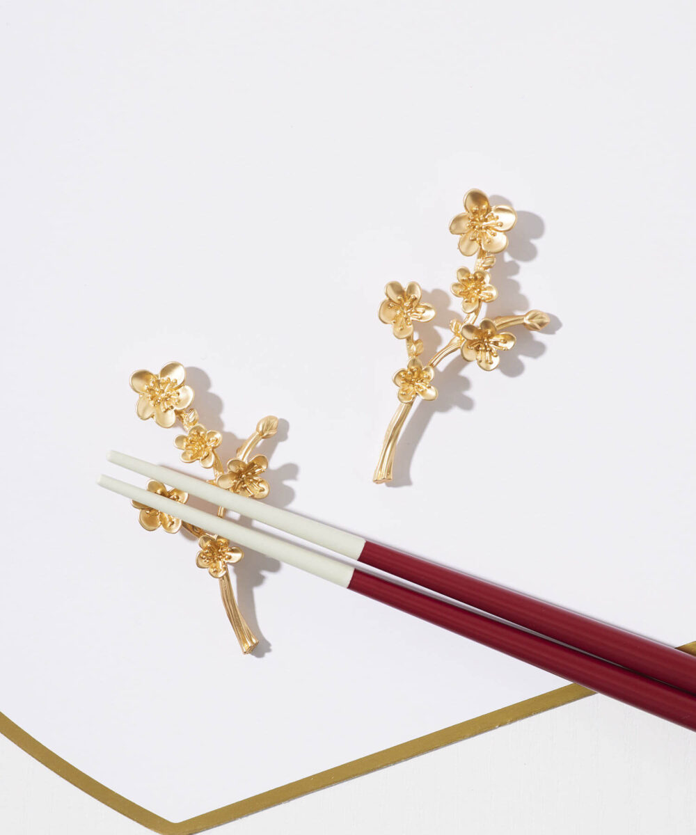 【お正月を彩る】お正月箸置きセット：椿 商品画像