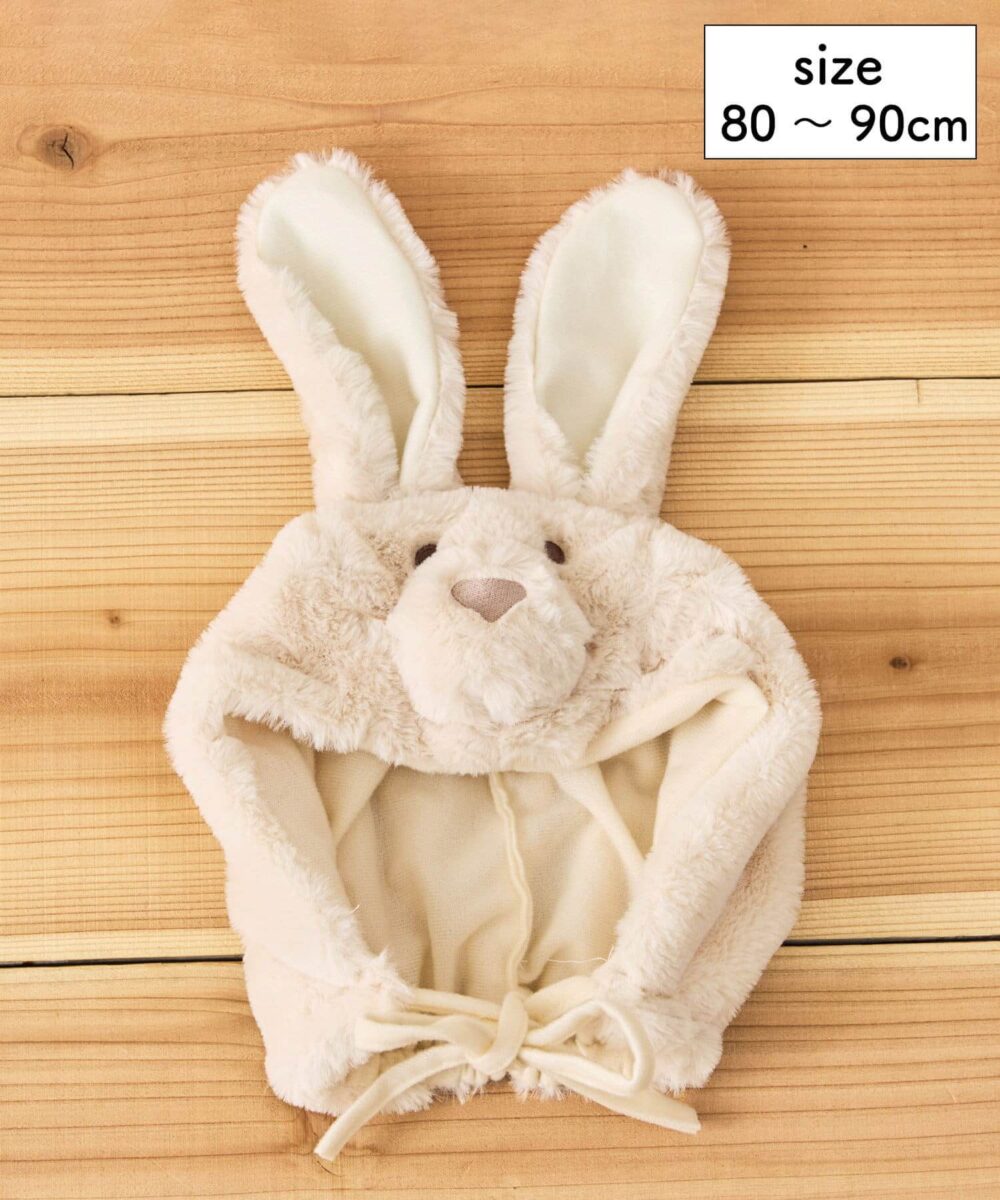 【こどものお正月】ウサギのかぶりもの：80～90cm 商品画像