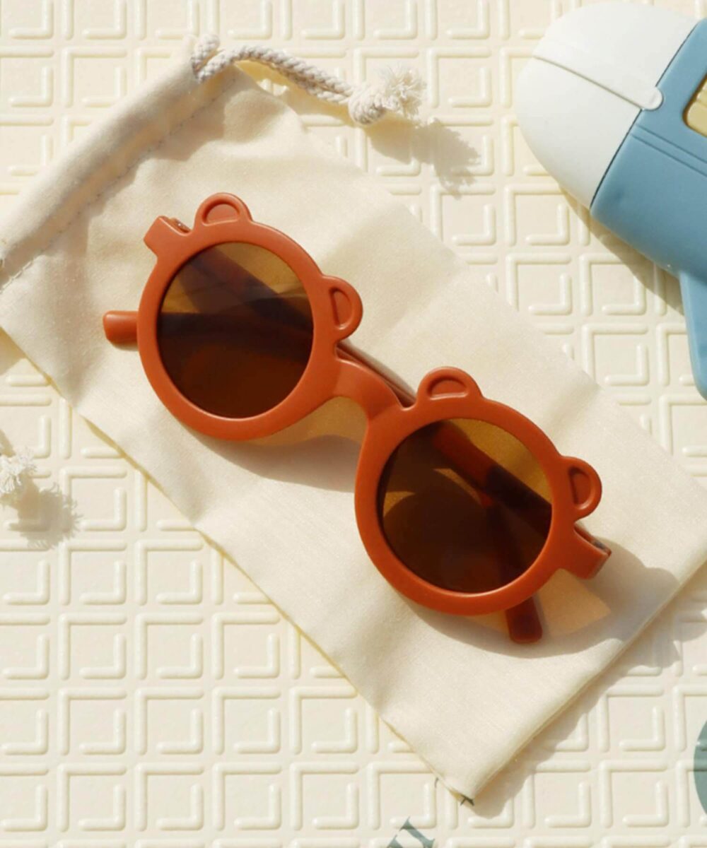 【夏のレジャーアイテム】KIDSファッション用グラス：BEAR（オレンジ）商品画像