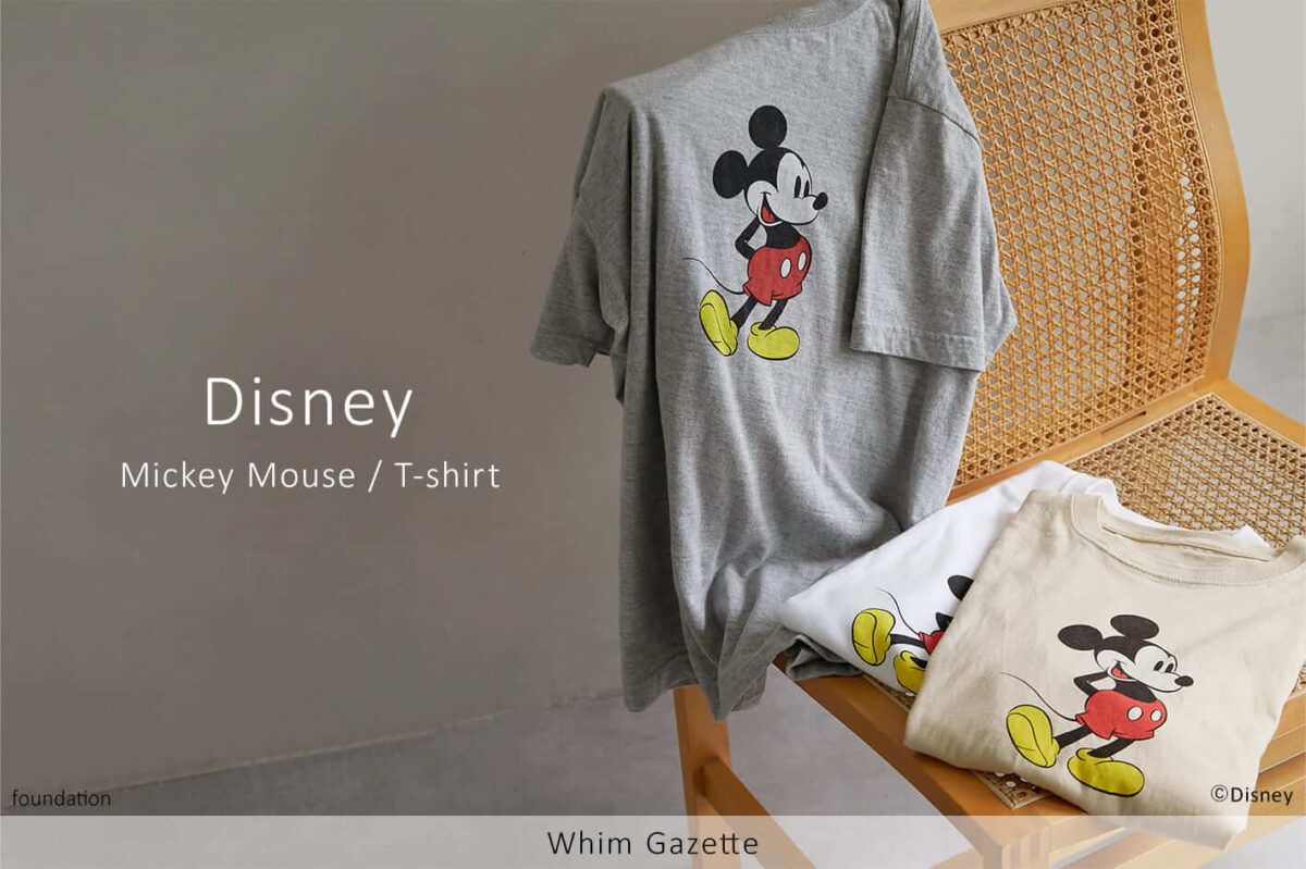 Whim Gazette（ウィム ガゼット）Disney（ディズニー）Mickey Mouse / T-shirt（ミッキーマウス / Tシャツ）メインビジュアル
