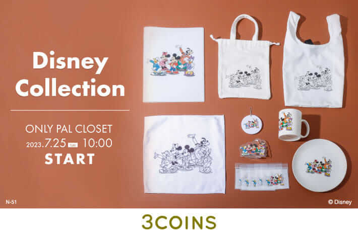 3COINS（スリーコインズ）Disney Collection（ディズニーコレクション）メインビジュアル