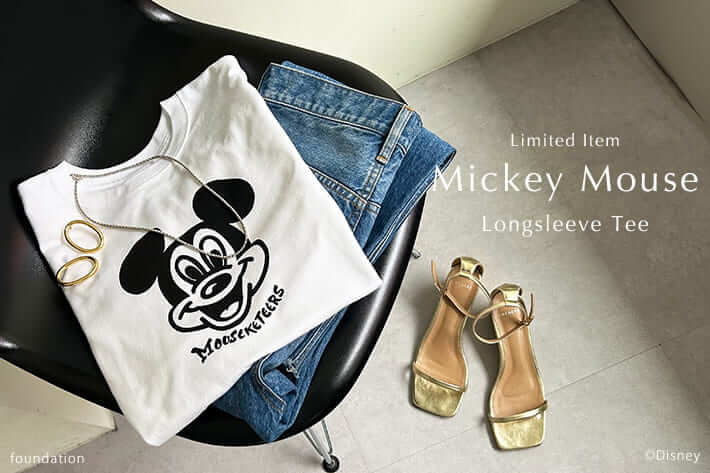 SHENERY（シーナリー）Limited Item Mickey Mouse longsleeve Tee メインビジュアル
