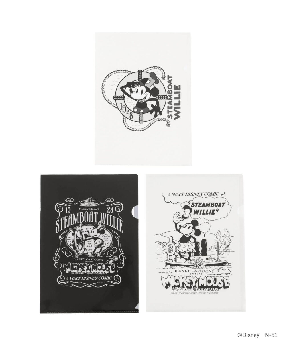 【Disney】A4クリアファイル3枚セット（ミッキー）商品画像