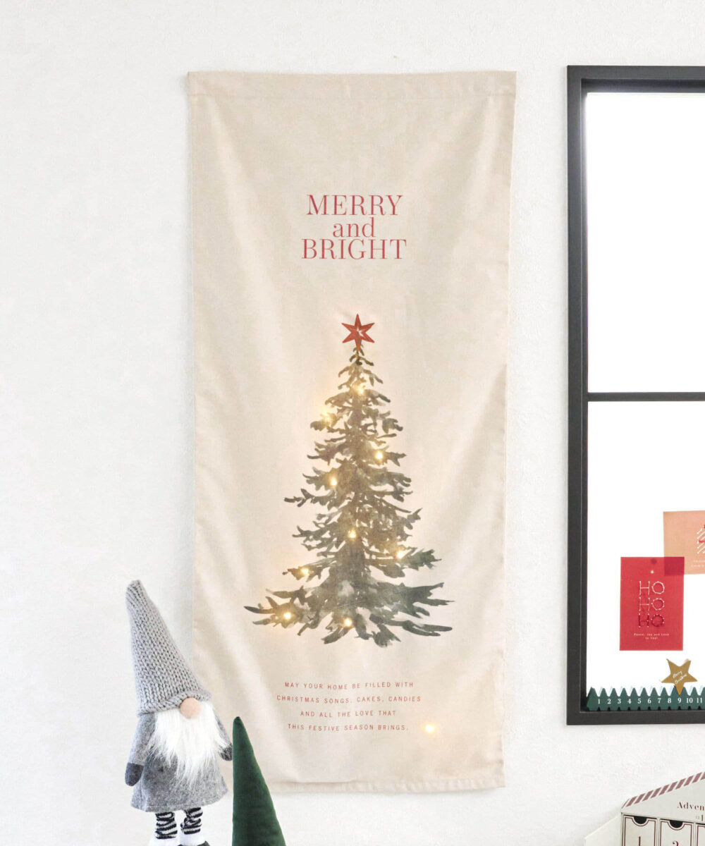【クリスマス】光るタペストリー 商品画像