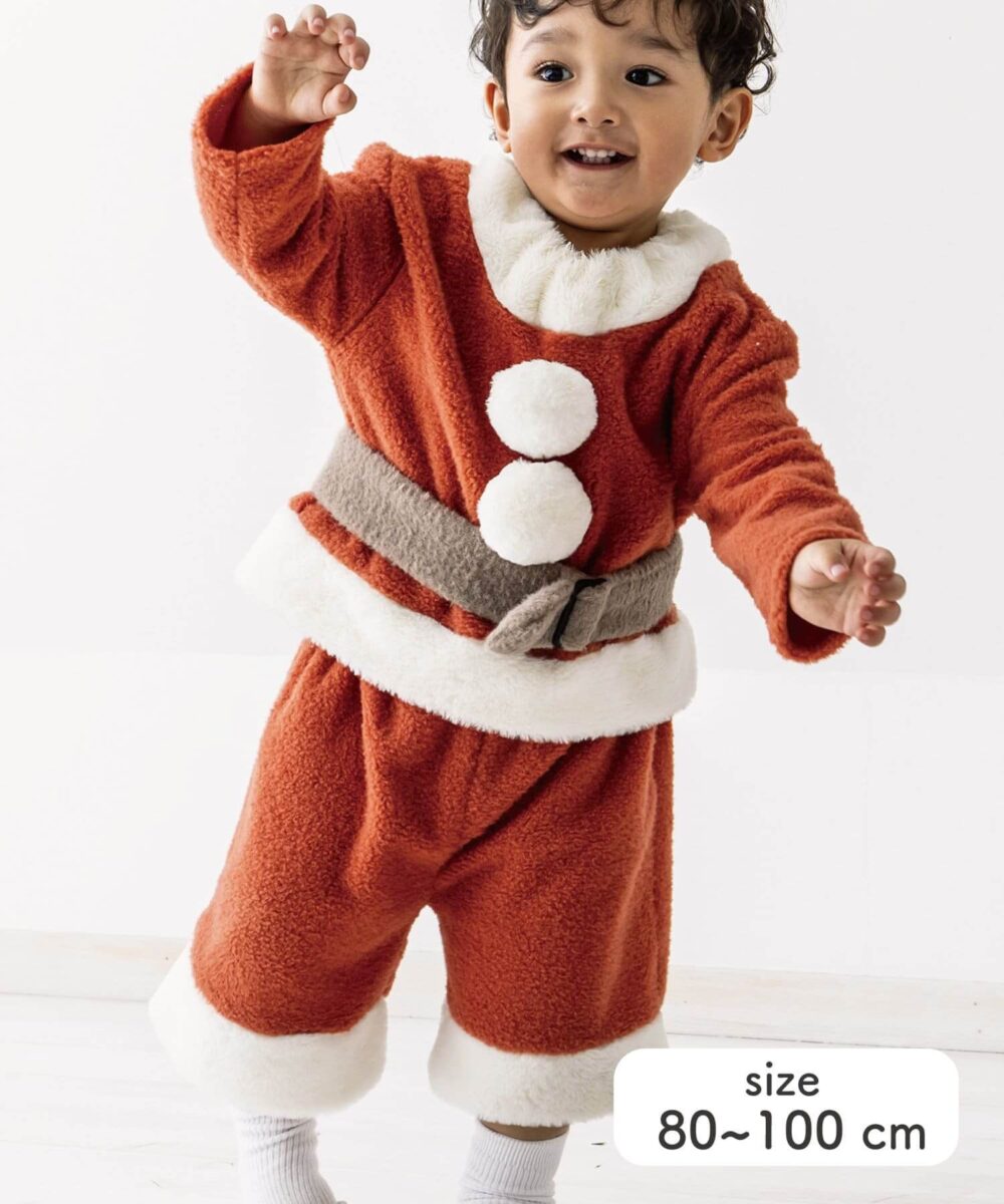 【KIDSクリスマス】サンタセットアップ：80～100cm 商品画像