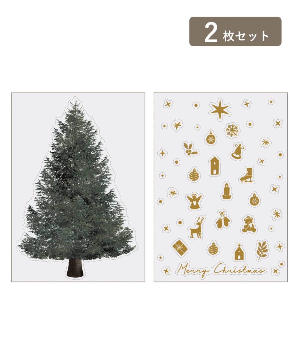 【Natural Christmas】インテリアステッカー（ツリー）商品画像