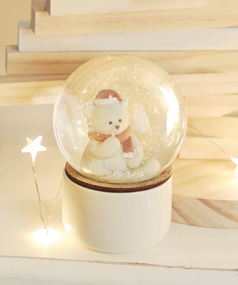 【Natural Christmas】スノードーム（BEAR）商品画像