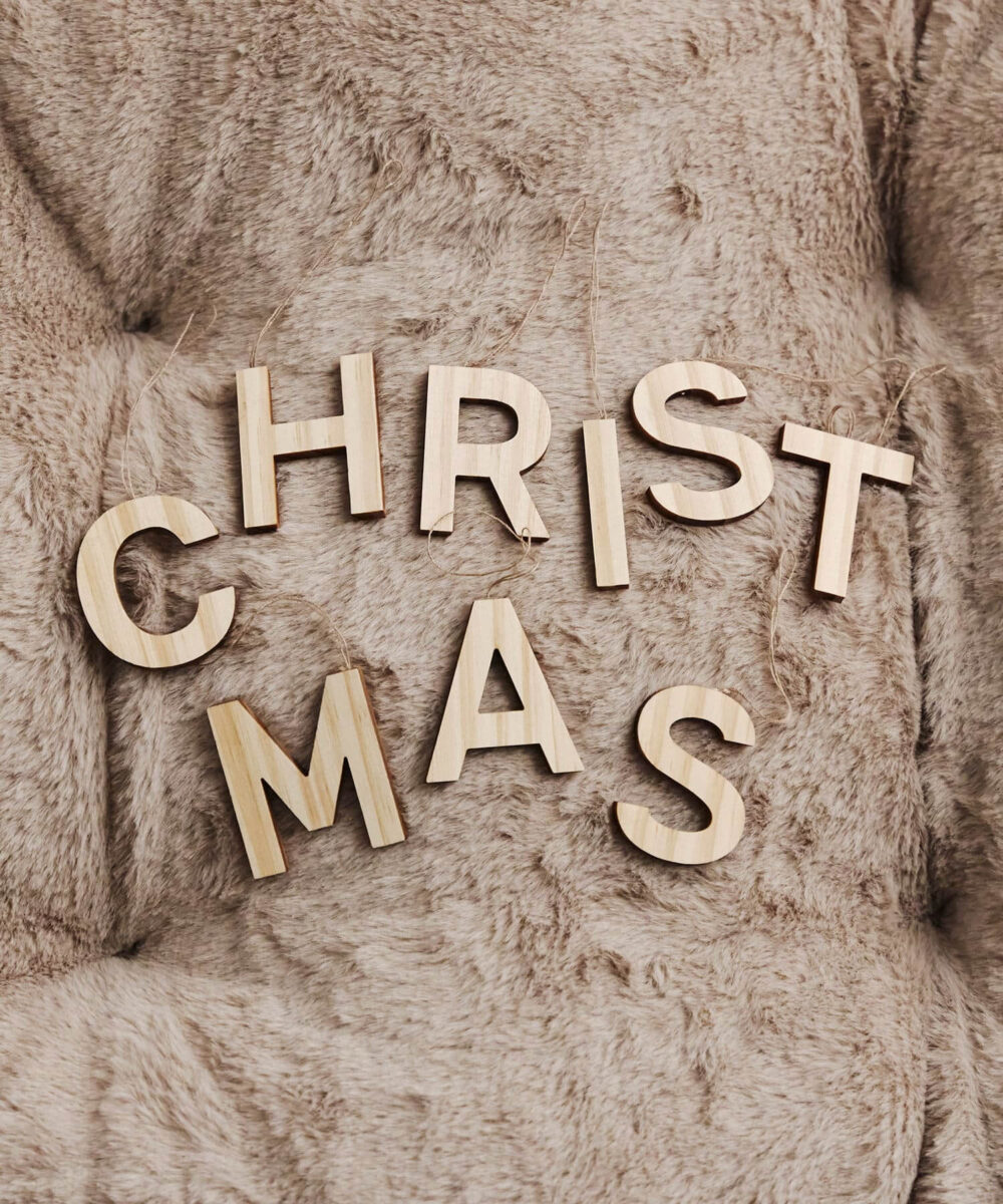 【Natural Christmas】木製オーナメント9個セット（ロゴ）商品画像